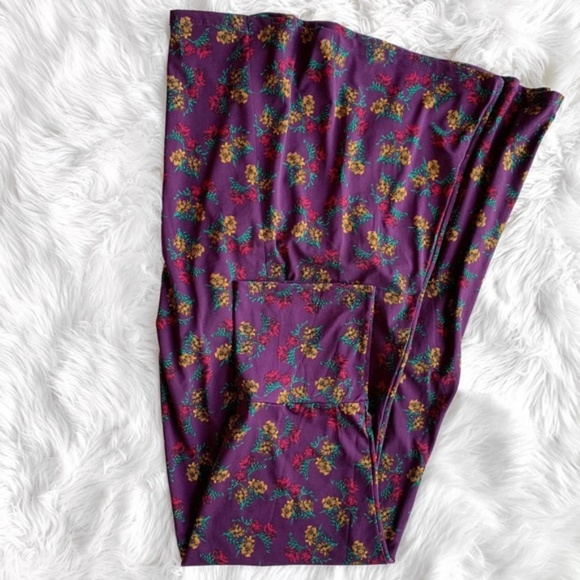 LuLaRoe Dresses & Skirts - Lularoe Purple Floral Maxi Skirt F0885